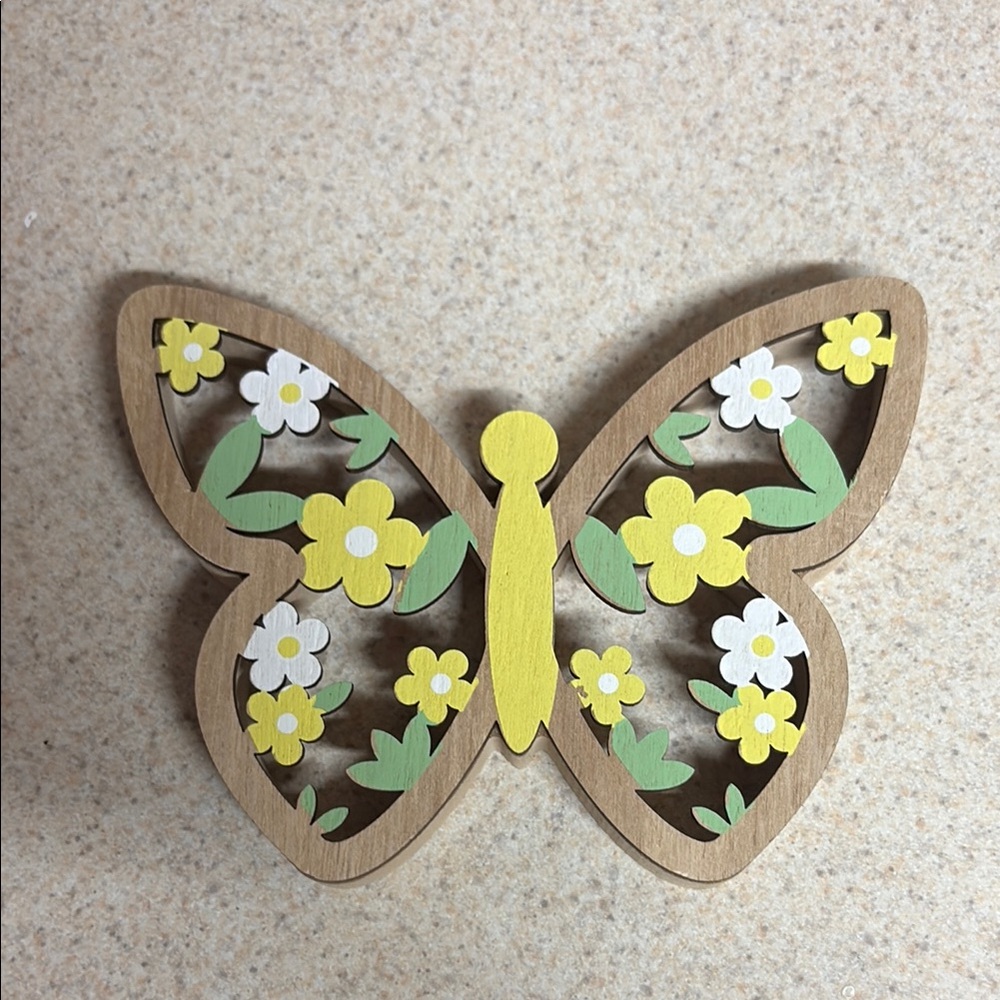 Floral Butterfly Wall Decor